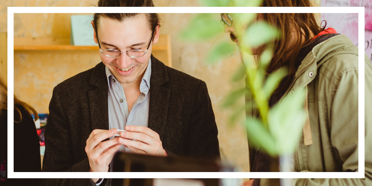 Im Infokiosk ist es witzig